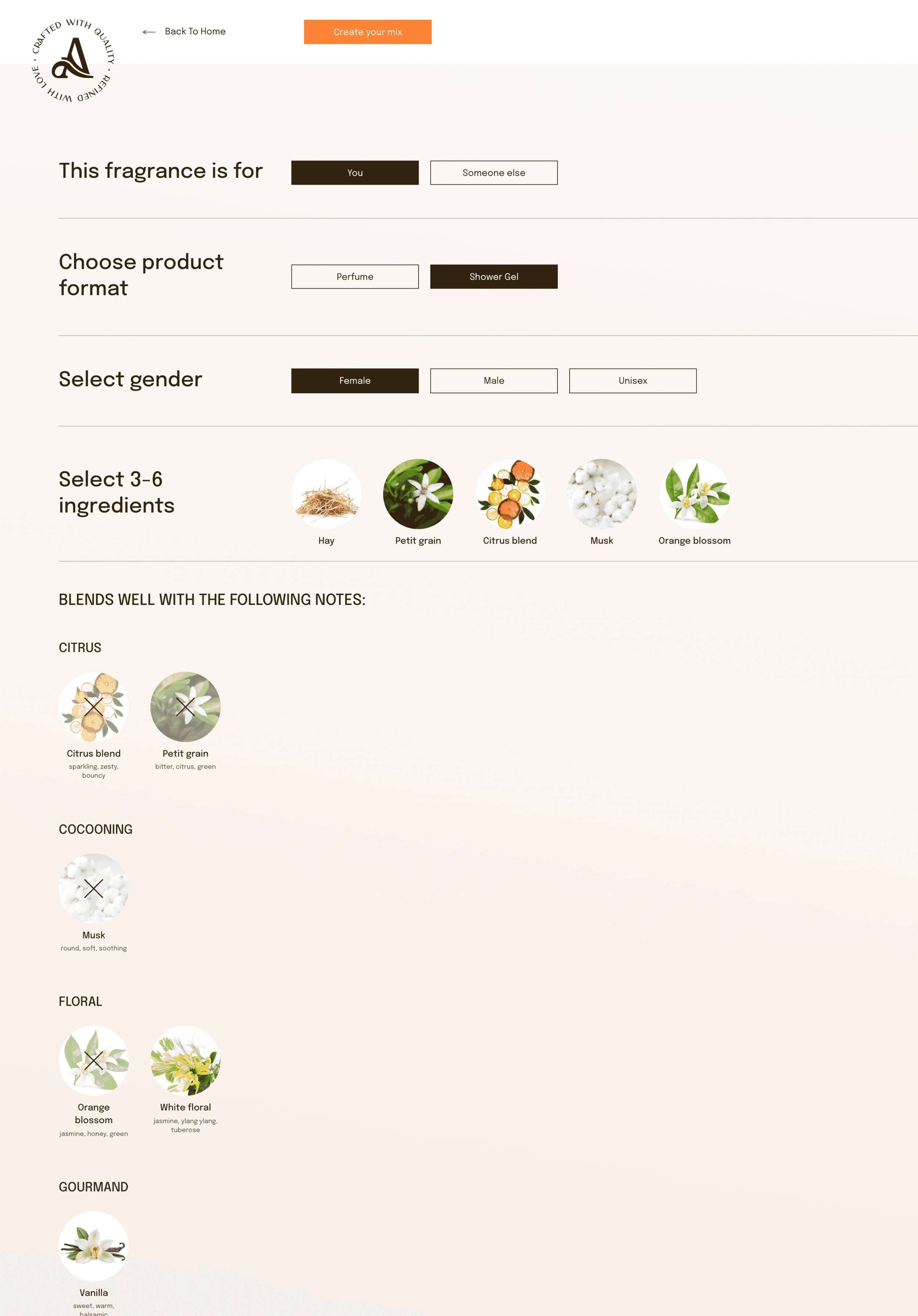 The perfume lab — mix your own ingredients