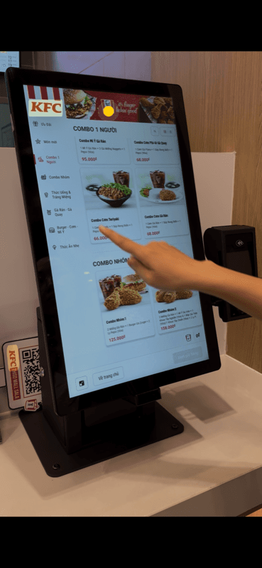 KFC kiosk interaction
