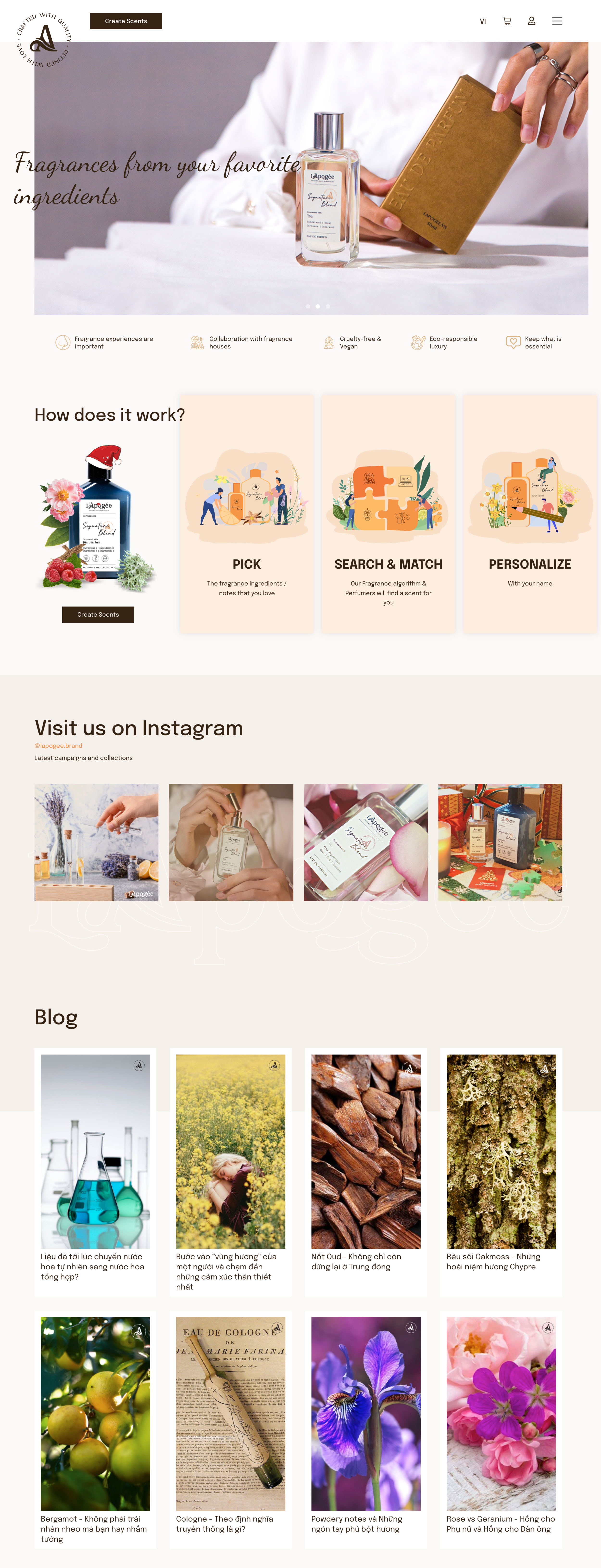 L'Apogée landing page