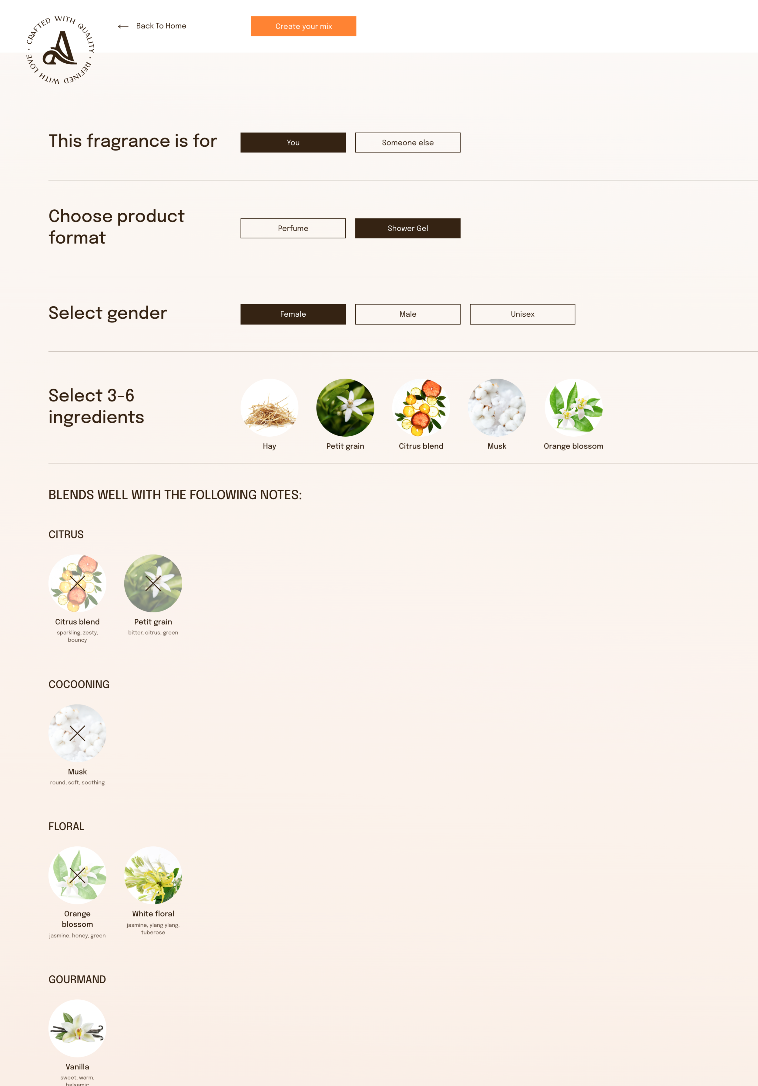 The perfume lab — mix your own ingredients
