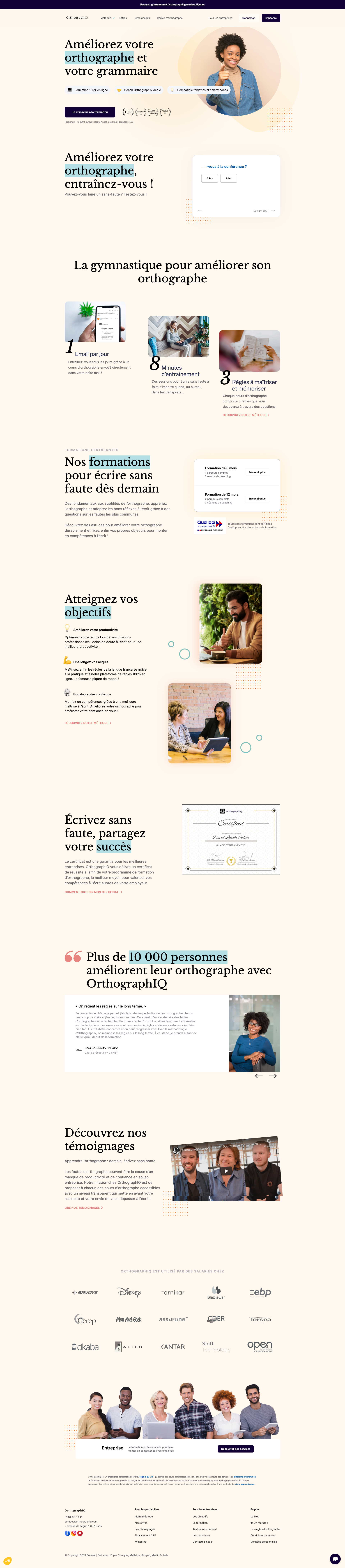 Orthographiq home page